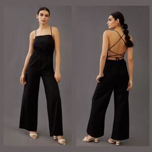 New Anthropologie En Saison Benita Jumpsuit Black - Size XS